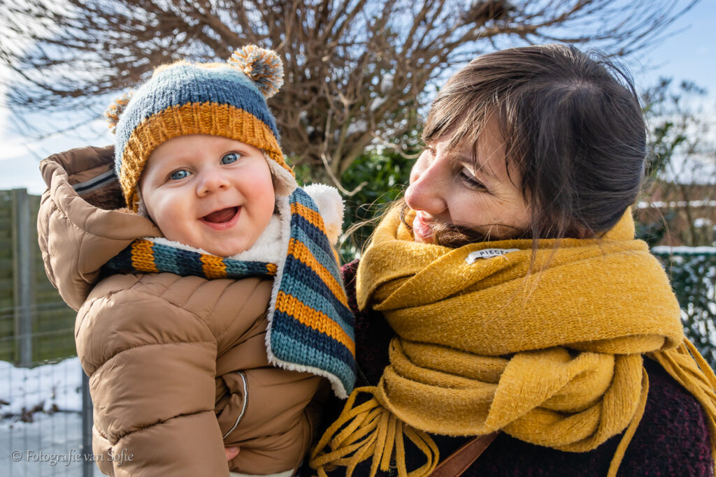 Portret mama met baby